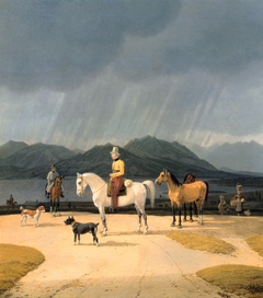 Riders at the Tegernsee by Wilhelm von Kobell