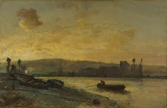 River Scene by Johan Jongkind
