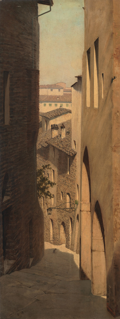 Ruelle italienne by Telemaco Signorini