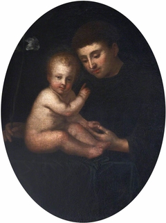 Saint Anthony of Padua with the Baby Jesus by Anonymous