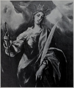 Saint Catherine with Crown and Palm Branch by El Greco