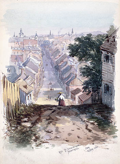 Saint Dominique Street, Montreal by Frances Anne Hopkins