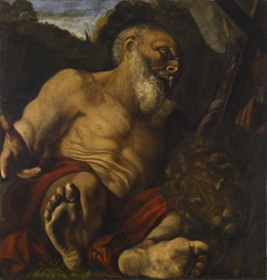 Saint Jerome in the Wilderness by Angelo Caroselli