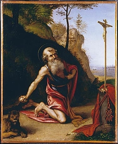 Saint Jerome penitent by Lorenzo Lotto