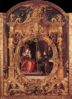 Saint Luke painting the Madonna by Lancelot Blondeel