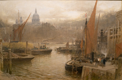 Saint Paul's from the South by Albert Goodwin