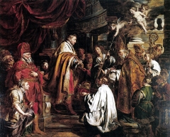 Saint Stephen, king of Hungary Receiving the Legate by Pieter Jozef Verhaghen