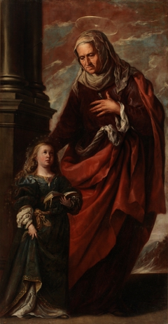 Santa Ana conduciendo a la Virgen by Francisco Pérez Sierra