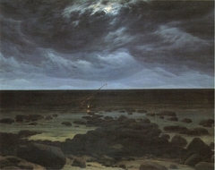 Seashore by Moonlight by Caspar David Friedrich