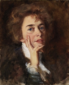 Self-Portrait with Jabot by Alice Pike Barney