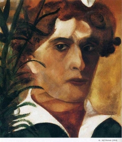 Self-Portrait with White Collar by Marc Chagall