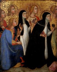 Seven Saints in Adoration by Bartolo di Fredi