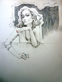 She Smokes Alone II by Tamar Kasparian