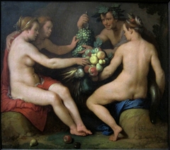 Sine Cerere et Baccho friget Venus by Cornelis Cornelisz. van Haarlem