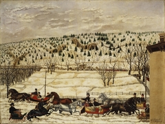 Sleighing Scene by Martin Edgar Ferrill