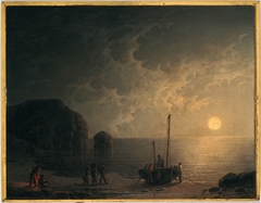 Smugglers by Moonlight by Robert Salmon