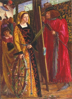 St Catherine by Dante Gabriel Rossetti