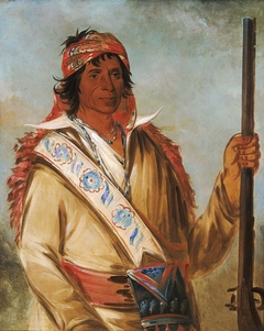 Steeh-tcha-kó-me-co, Great King (called Ben Perryman), a Chief by George Catlin