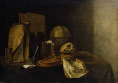 Still Life with a Violin by Jacques de Claeuw