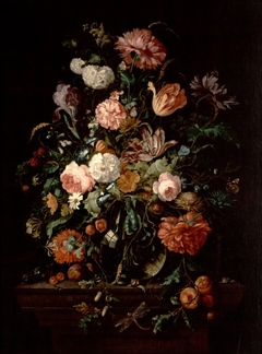 Still Life with Flowers in a Glass Bowl by Anonymous