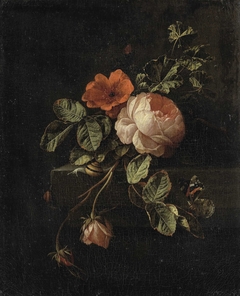 Still Life with Roses by Elias van den Broeck