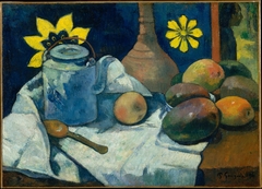 Still Life with Teapot and Fruit by Paul Gauguin