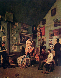 Studio in Paris by José Ferraz de Almeida Júnior