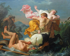 The Abduction of Deianira by the Centaur Nessus by Louis-Jean-François Lagrenée