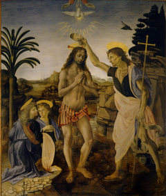 The Baptism of Christ by Andrea del Verrocchio