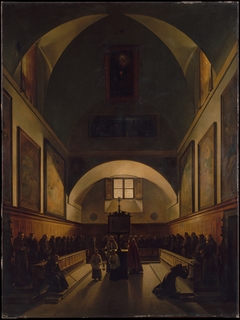 The Choir of the Capuchin Church in Rome by François Marius Granet