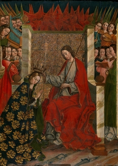 The Coronation of the Virgin by Maestro de las Once Mil Vírgenes