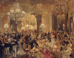 The Dinner at the Ball by Adolph von Menzel