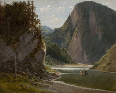 The Dunajec River in the Pieniny Mountains by Józef Szermentowski