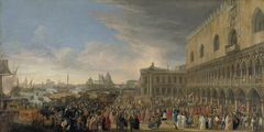 The Entry of the French Ambassador in Venice in 1706 by Luca Carlevarijs