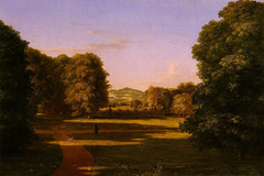 The Gardens of the Van Rensselaer Manor House by Thomas Cole