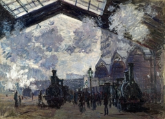 The Gare St-Lazare by Claude Monet