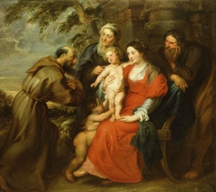 The Holy Family with Saint Francis by Peter Paul Rubens