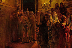 The Judgment of the Sanhedrin: He is Guilty! by Nikolai Ge