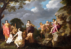 The Musical Contest between Apollo and Marsyas by Cornelius van Poelenburgh