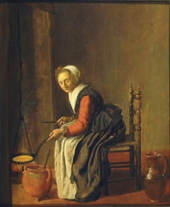 The pancake maker by Jan Miense Molenaer