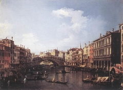 The Rialto Bridge from the South by Canaletto