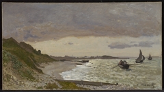 The Seashore at Sainte-Adresse by Claude Monet