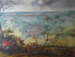 The siege of Einbeck by Peter Snayers