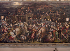 The storming of the fortress near Porta Camollia in Siena by Giorgio Vasari