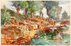 The Sunken Road, Ransart by John Singer Sargent