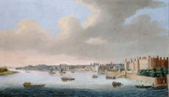 The Thames from Somerset House by Cornelis Boel