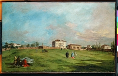 The Villa Loredan, Paese by Francesco Guardi