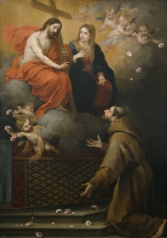 The Vision of Saint Francis in the Portiuncula by Bartolomé Esteban Murillo