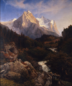 The Wetterhorn by Johann Wilhelm Schirmer