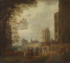 The Winchester Tower, Windsor Castle by attributed to George Henry Harrison